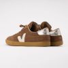 Veja Women Panenka Suede Brown Pierre Silver