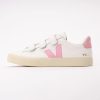 Veja Women Recife Logo Leather White Guimauve