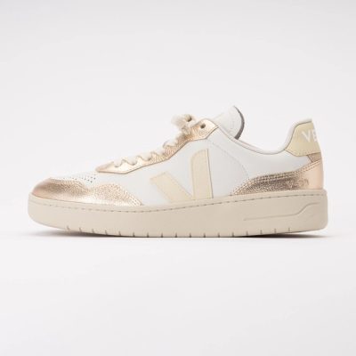 Veja Women V-90 O.T. Leather White Calcaire Platine